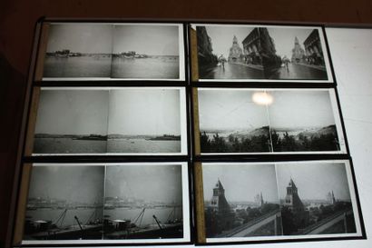 RUSSIE
Trente-deux plaques stéréo verre,...