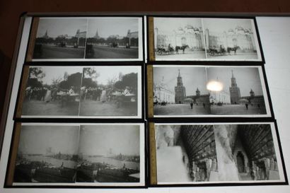 RUSSIE
Trente-deux plaques stéréo verre,...