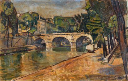 Nathan GRUNSWEIGH (1880-1943)
Paris, la Seine...