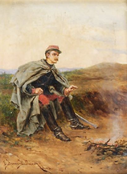 Étienne BERNE-BELLECOUR (1838-1910)
Au bivouac...
