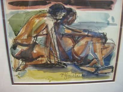 Pierre GAILLARDOT (né en 1910)
Deux baigneuses...