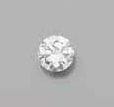 DIAMANT rond demi-taille, sur papier, pesant...