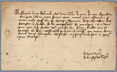 DUNOIS (Jean)
Lettre autographe signée «le...