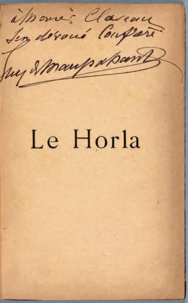 MAUPASSANT (Guy de)
Le Horla. Paris, Paul...