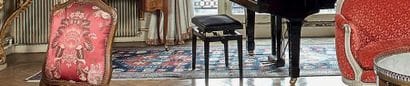 Tapis galerie Chirvan orné de trois médaillons...