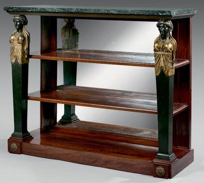 Grande console à hauteur d'appui à fond de...