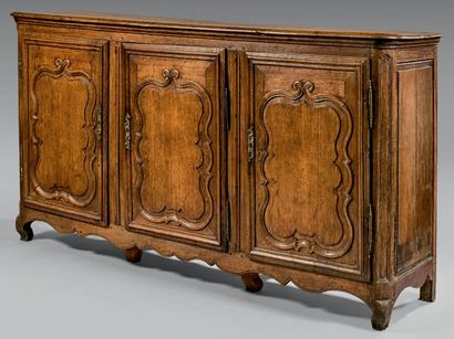 Buffet enfilade à hauteur d'appui en chêne...