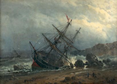 École Française du XIXe siècle

Bateau échoué...