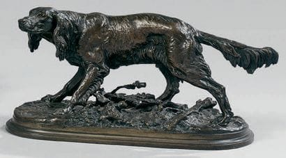 Pierre-Jules Mene (1810-1879)

Setter irlandais
Statuette...