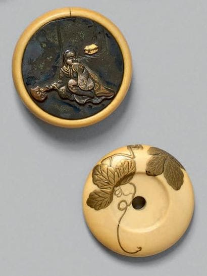JAPON - Fin de l'époque Edo (1603-1868)
Kagamibuta,...