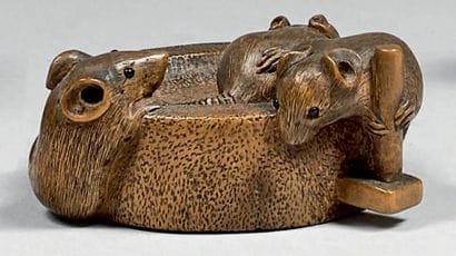 JAPON - Époque Edo (1603-1868), XIXe siècle
Netsuke...