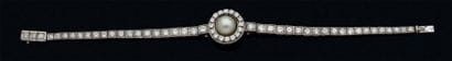 Bracelet articulé en or gris 750 millièmes...