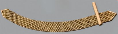 Bracelet ruban en or jaune tressé 750 millièmes.
Poids:...