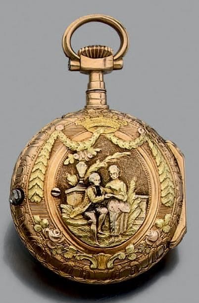 Montre de poche à remontoir au pendant en...