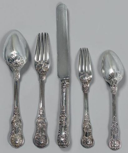 Partie de ménagère en argent 950 millièmes,...