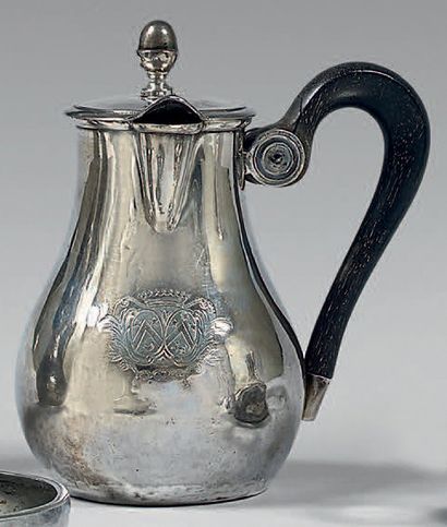 Cafetière marabout égoïste en argent uni...