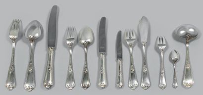Ménagère en argent 925 millièmes, modèle...