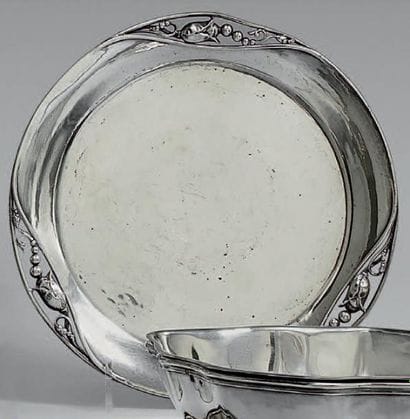 Petite coupe ronde en argent 925 millièmes,...
