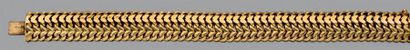 Bracelet articulé en or jaune 750 millièmes...