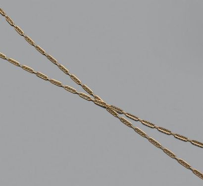 Collier articulé en or jaune 750 millièmes,...