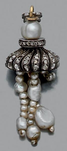 Pendentif«pompon» en or 750 millièmes et...
