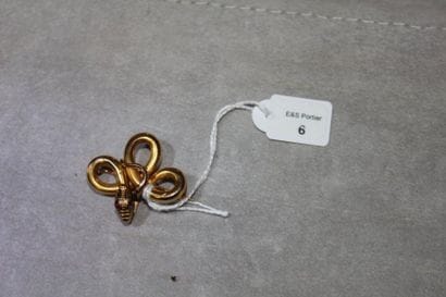 Broche figurant un serpent en or jaune 750...
