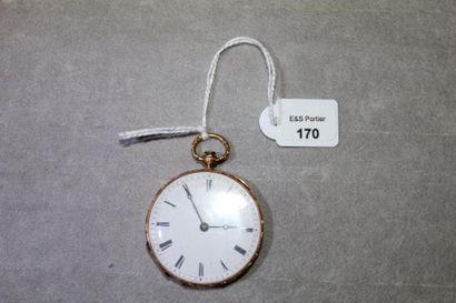 Montre de dame à clef à remontage par le...