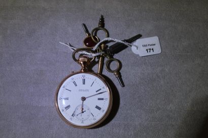 Montre de poche à remontoir au pendant en...
