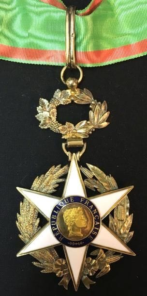 Ordre du Mérite agricole, bijou de commandeur...