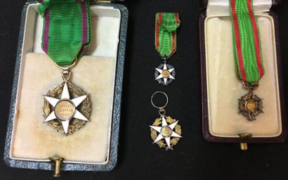Ordre du Mérite agricole, lot de quatre étoiles...