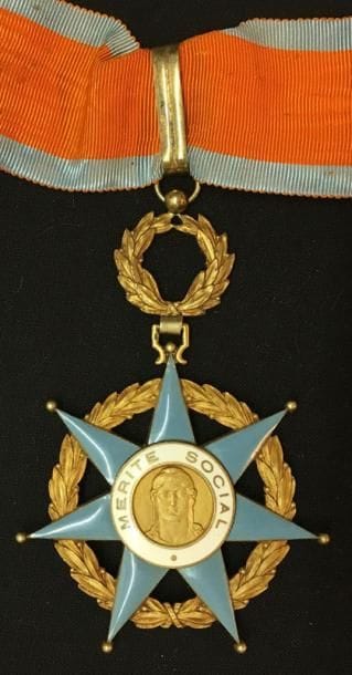 Ordre du Mérite social, fondé en 1936, bijou...