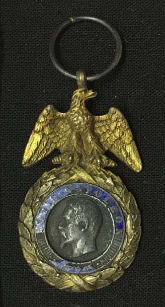 Médaille militaire, Second Empire, en argent,...