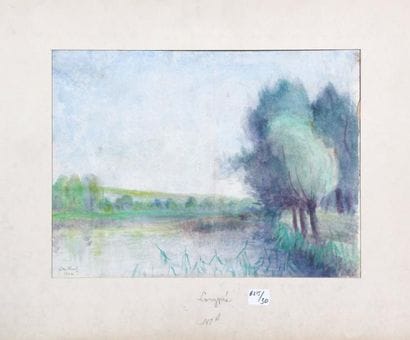Georges Le MEILLEUR (1861-1945)
Etang à Longpré...