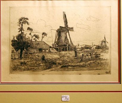 Georges Le MEILLEUR (1861-1945)
Estampe Moulin...