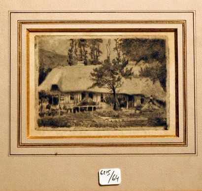 Georges Le MEILLEUR (1861-1945)
Estampe Chaumière...