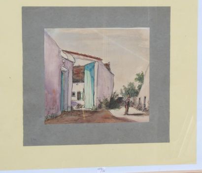 Georges Le MEILLEUR (1861-1945)
Porche de...