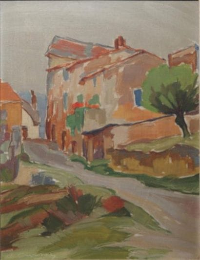 LOUIS-GABRIEL CROISON
Village ardennais Huile...