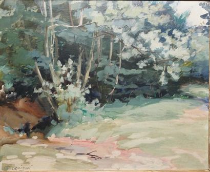 LOUIS-GABRIEL CROISON
Sous-bois Huile sur...