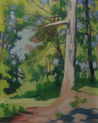 LOUIS-GABRIEL CROISON
Sous-bois Huile sur...
