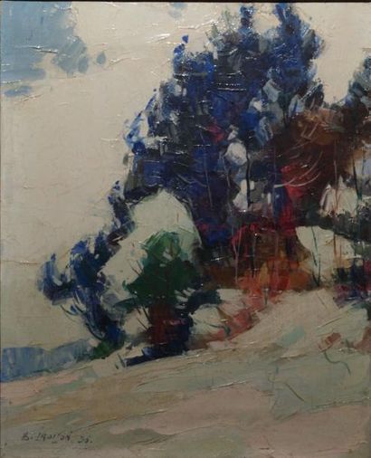 LOUIS-GABRIEL CROISON
Paysage de neige Huile...
