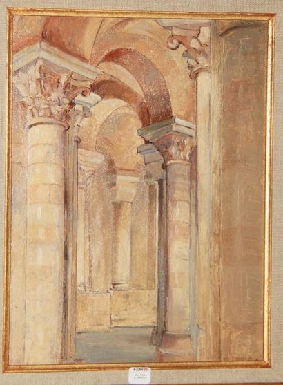 André NIVARD (1880-1969)
Intérieur d?églises,...