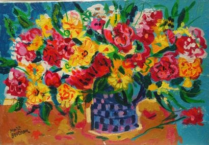 Marc BOUTEAU (1935)
Vase à damiers, 1978...