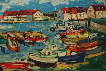 Marc BOUTEAU (1935)
Le port de Graves, 1982...