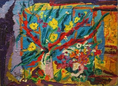 Marc BOUTEAU (1935)
Fleur devant fenêtre,...