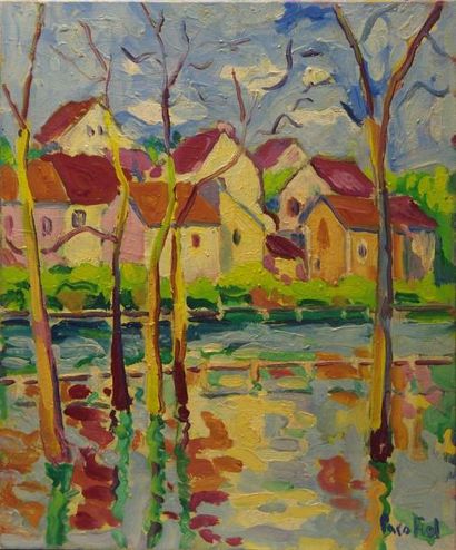 Paco FIOL (1939)
La rivière en crue, 1984...