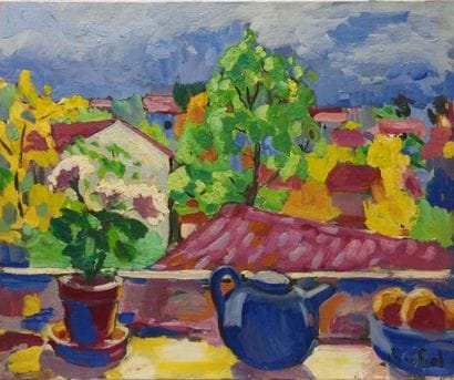 Paco FIOL (1939)
La théière bleue, 1980 Huile...