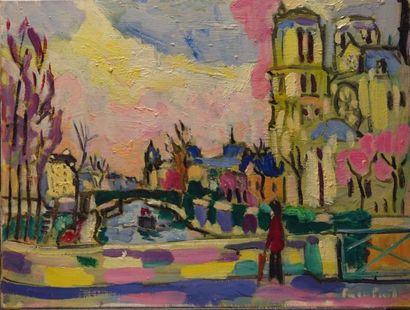 Paco FIOL (1939)
La Seine à Paris, 1976 Huile...