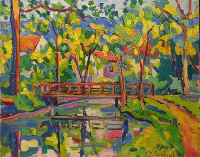Paco FIOL (1939)
Le petit pont, 1981 Huile...
