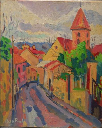 Paco FIOL (1939)
Rue de village, 1980 Huile...