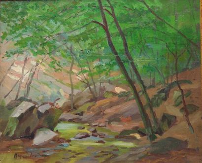 Raymond LHEUREUX (XXème siècle)
Sous-bois,...